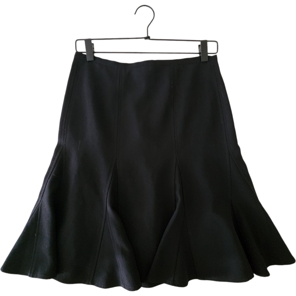 BCBG Black Fluted Skirt Women Size 0
